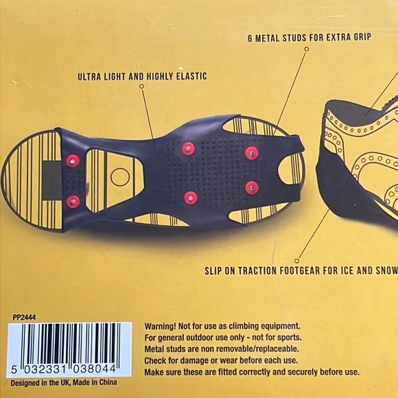 Scott & Lawson/Gentlemen‘s Outfitters-ice & snow traction slip ons-fits sz 7-11 - Picture 7 of 11